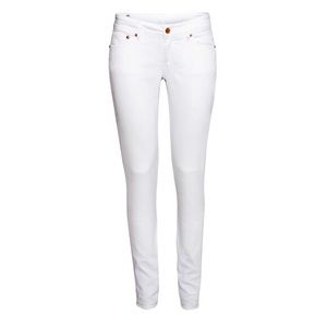 NWT H&M super skinny low waist white jeans